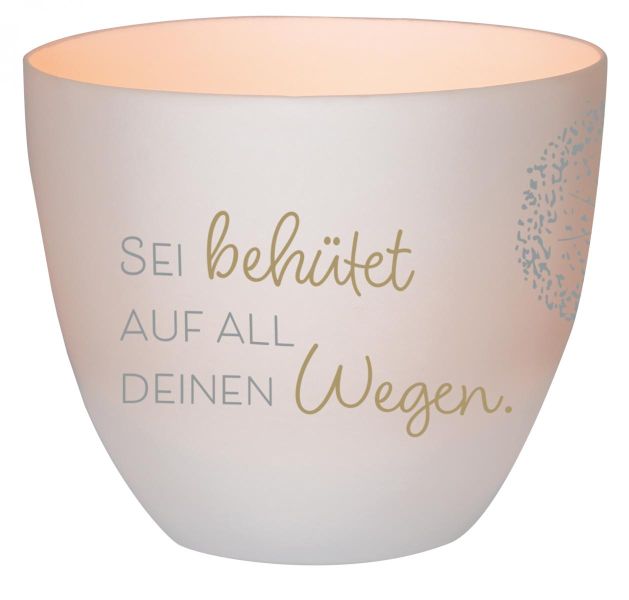 Windlicht LichterZeit "Sei behütet..."