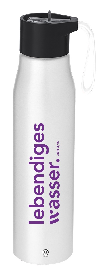 Trinkflasche „lebendiges wasser.“ 