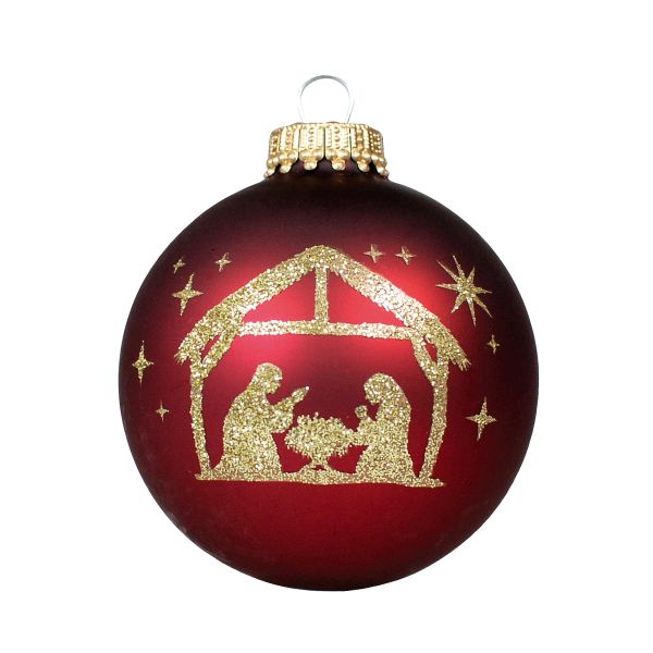 Christbaumkugel - mit Krippenmotiv