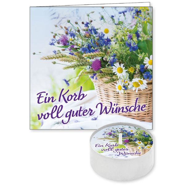 Lichtgruß "Ein Korb voll guter Wünsche"