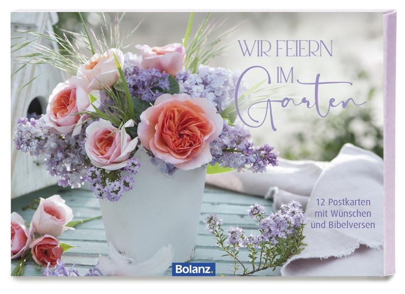 Postkartenbox "Wir feiern im Garten"
