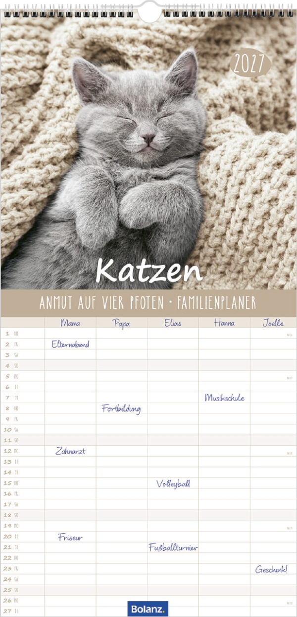 Familienplaner Katzen 2027