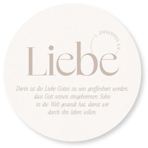 Wandschmuckbild: Liebe - 25cm