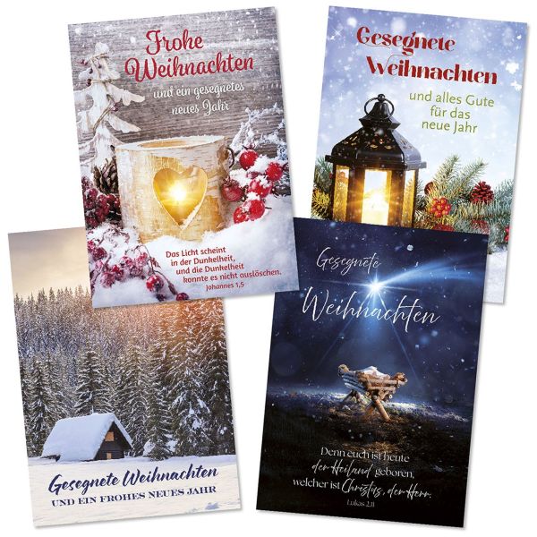 Weihnachts-Postkartenserie 12 Stück