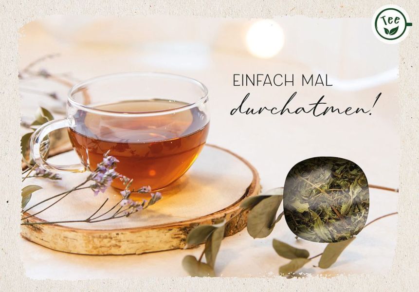 Teekarte - Einfach mal durchatmen!