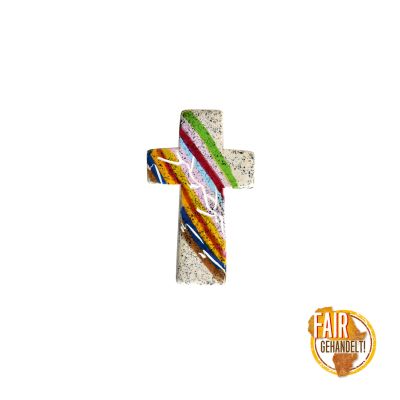 Handschmeichler Kreuz aus Speckstein "African Summer"