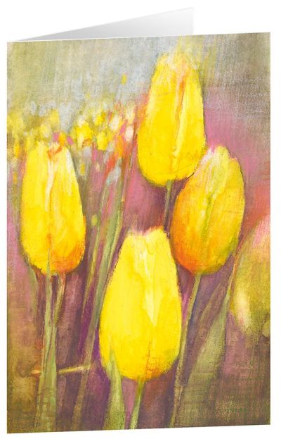 Kunstkarten "Gelbe Tulpen" 6 Stk.