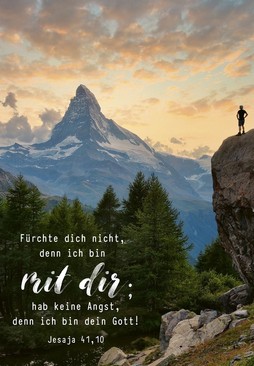 Jahreslosung 2027 - Poster A4 "Berg"