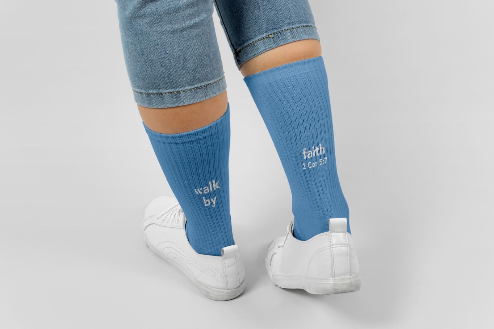 FW Socken WALK BY FAITH - hellblau