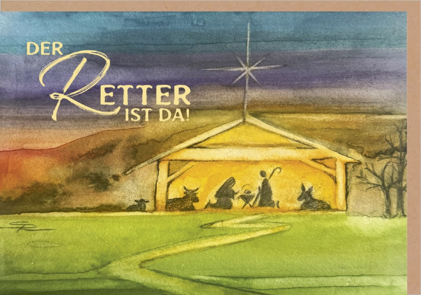 Faltkarte "Der Retter ist da"