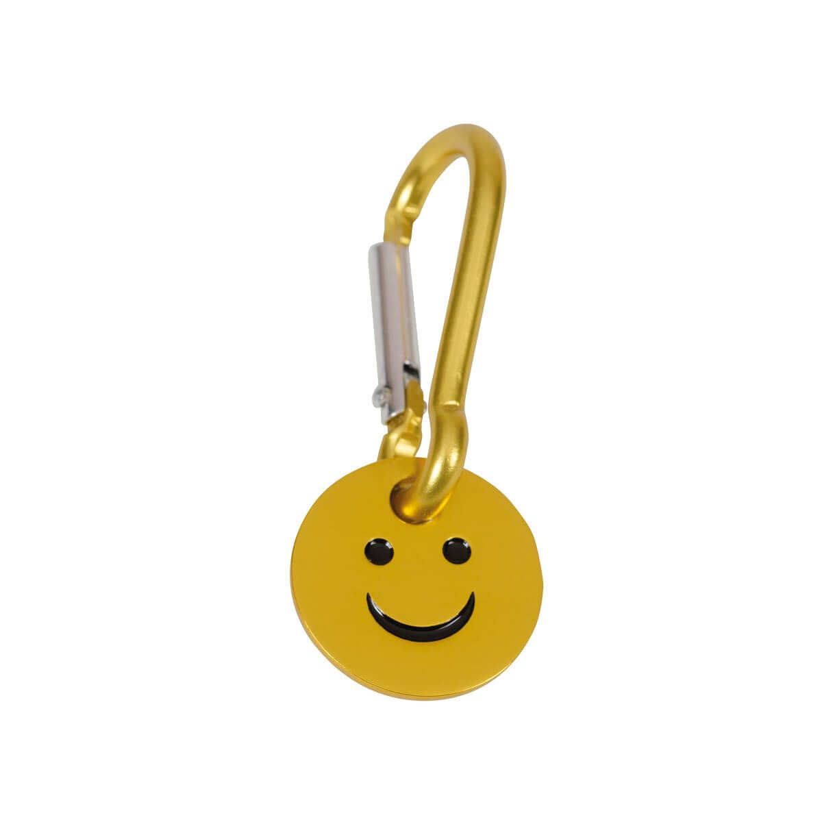 Schlüsselanhänger "Smiley" - gelb