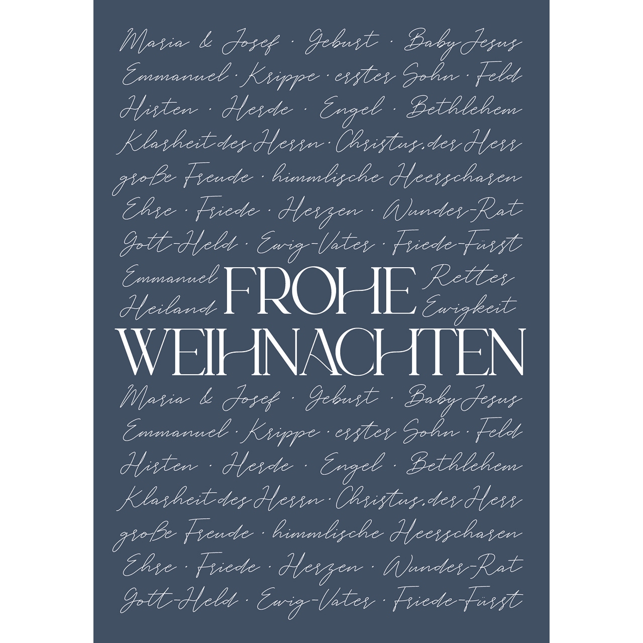Postkarten: Frohe Weihnachten 4 Stück