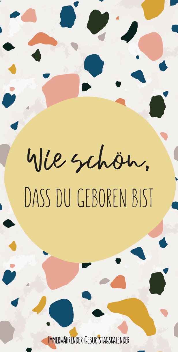 Geburtstagskalender immerwährend