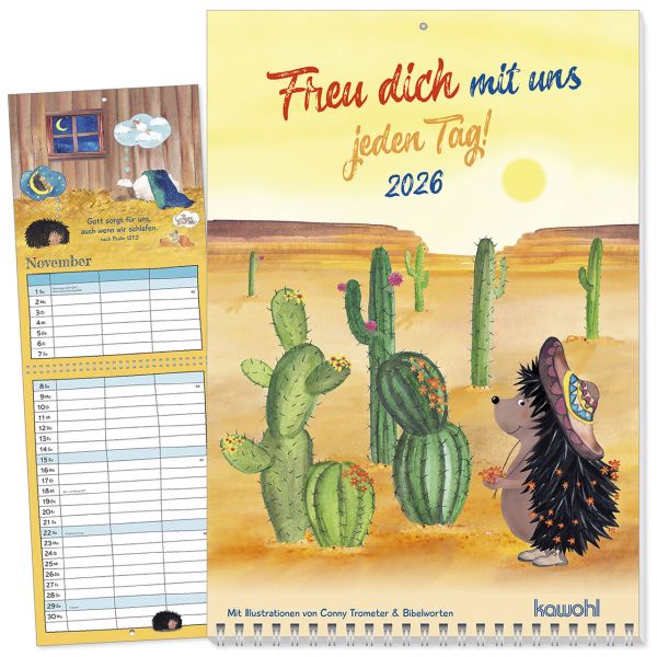 Freu dich mit uns jeden Tag! 2026 - Wandkalender