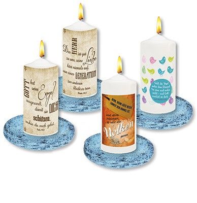 Spar-Paket: Kerzen und Teller