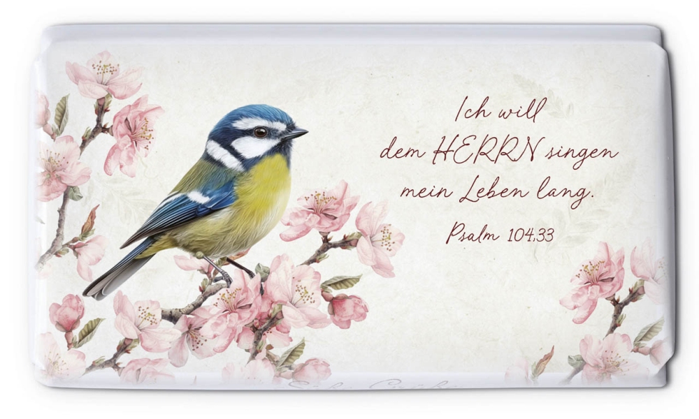 Schokoladengrüsse "Ich will dem Herrn singen" (40g)