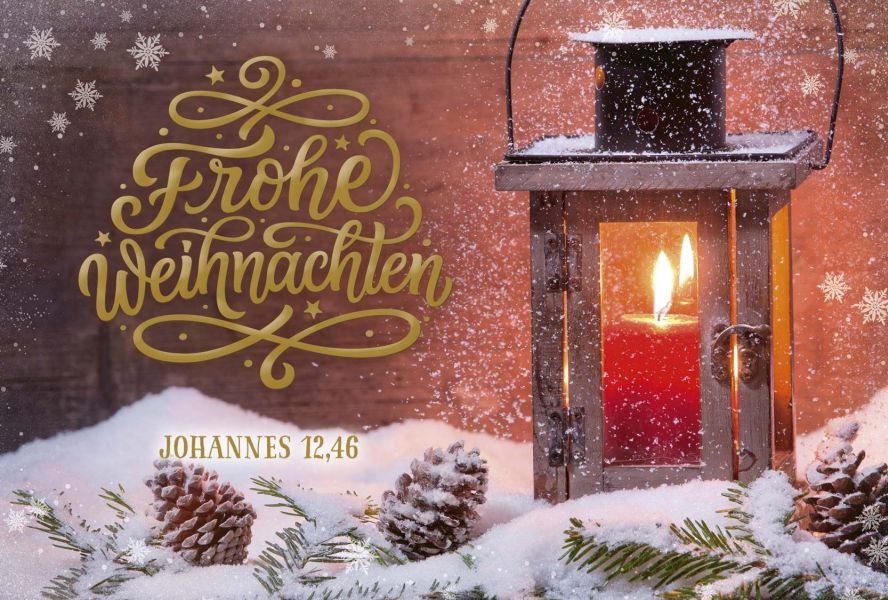 Minikarten Weihnachten "Fotomotiven" - 12 Stück