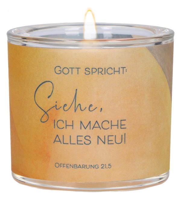 Windlicht LichtMomente "Siehe, ich mache alles neu!"
