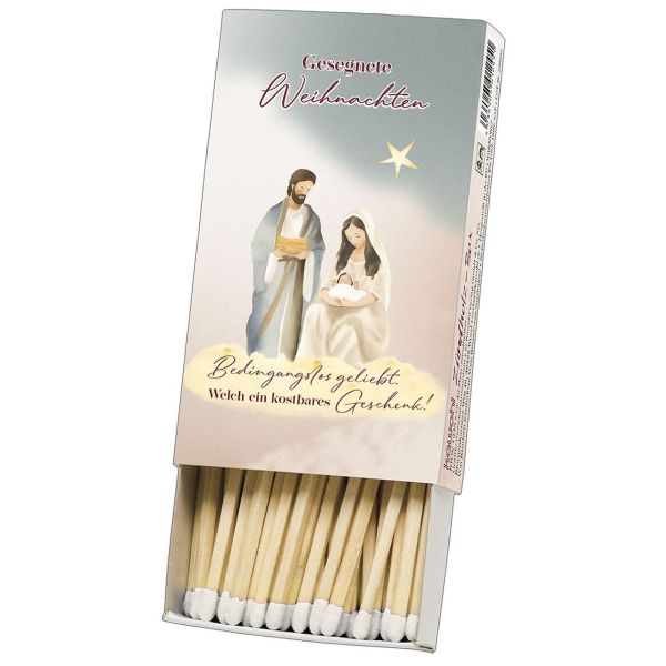 Zündholzbox - Gesegnete Weihnachten