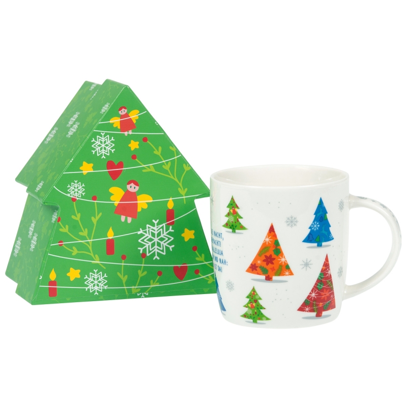 Weihnachtstasse "Tannenbäume"
