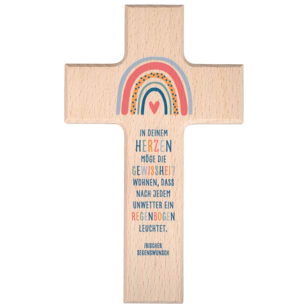 Holzkreuz Kinder "Regenbogen"