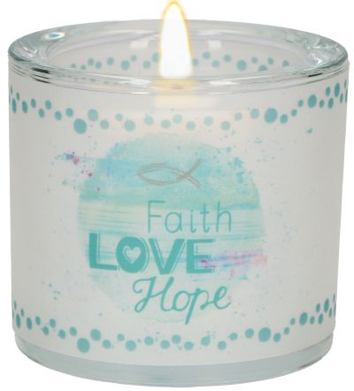 Windlicht LichtMomente "Faith-Love-Hope"
