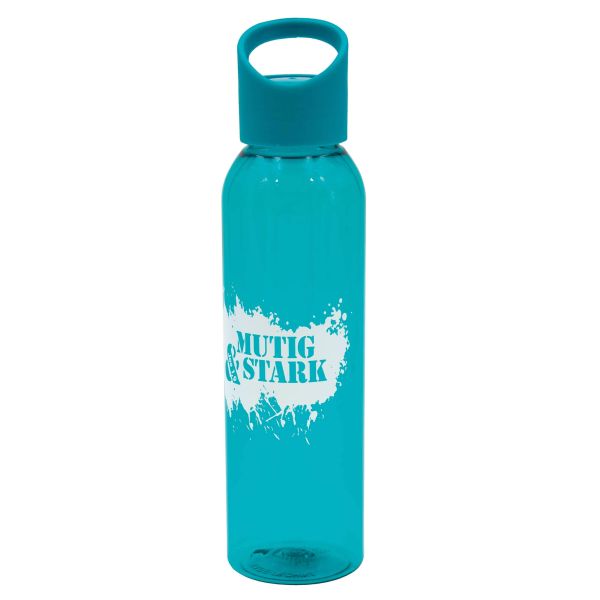 Trinkflasche mit Tragegriff - türkis
