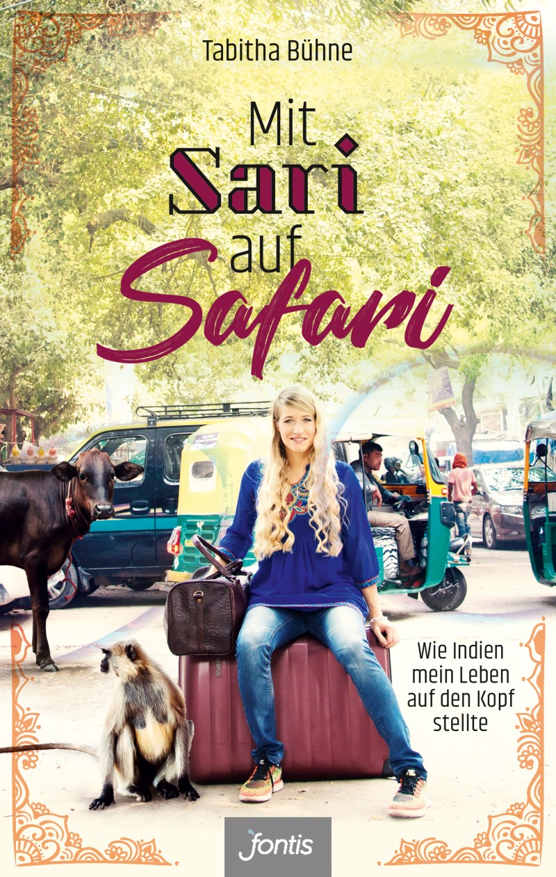 Mit Sari auf Safari