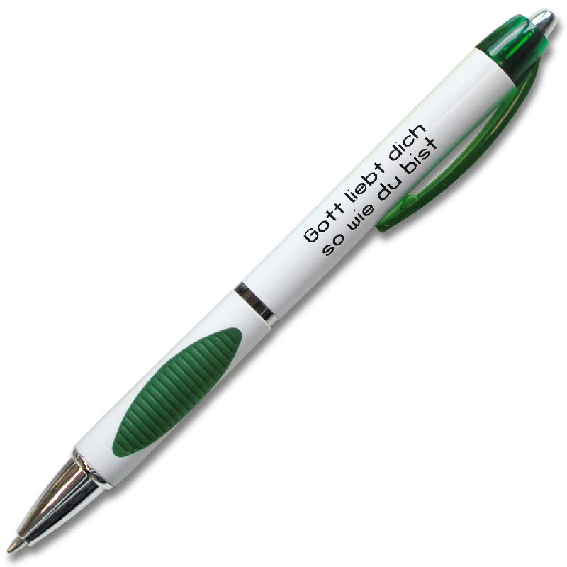 Kugelschreiber "Gott liebt Dich so" - grün