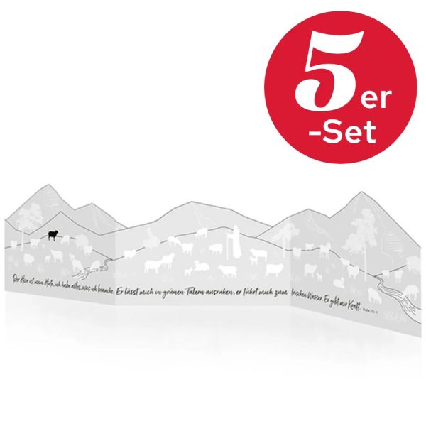 Leporello "Der Herr ist mein Hirte" 5er-Pack